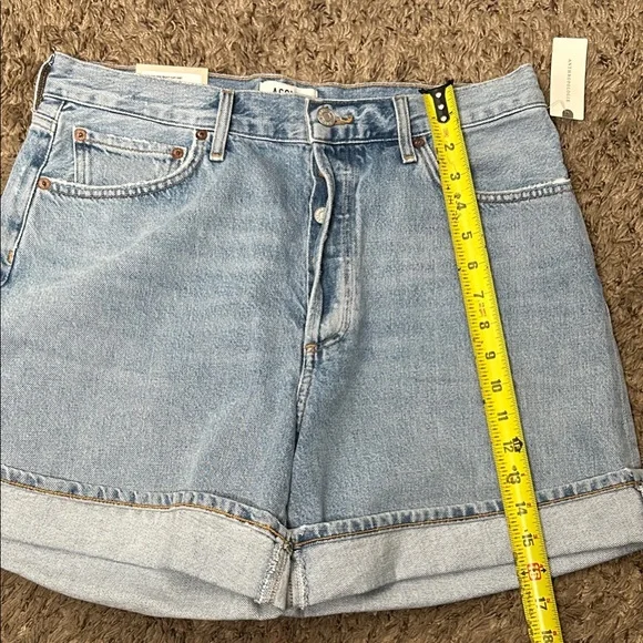Agolde Classic Light Blue Jean Shorts